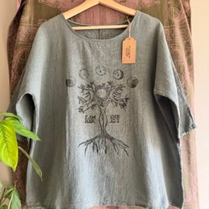 Up-Cycled 100% Cotton Batwing top